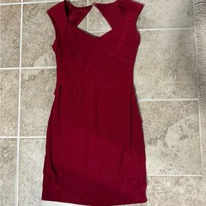 Jones New York Deep Red Backless Dress
